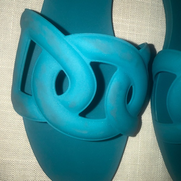 Hermes Aloha PVC Jelly Sandals Spring/Summer Collection Malachite size 41 - Picture 5 of 6